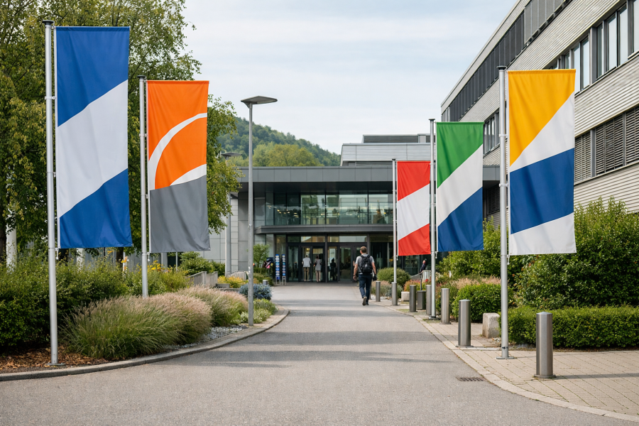 Individuelle Fahnen für Events und Firmen