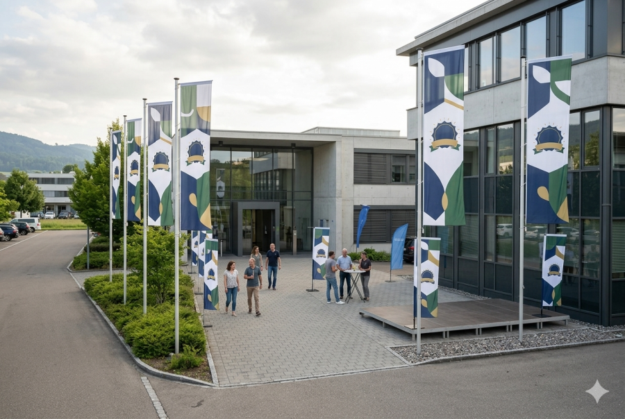 So machen individuelle Fahnen Ihren Event zum Blickfang